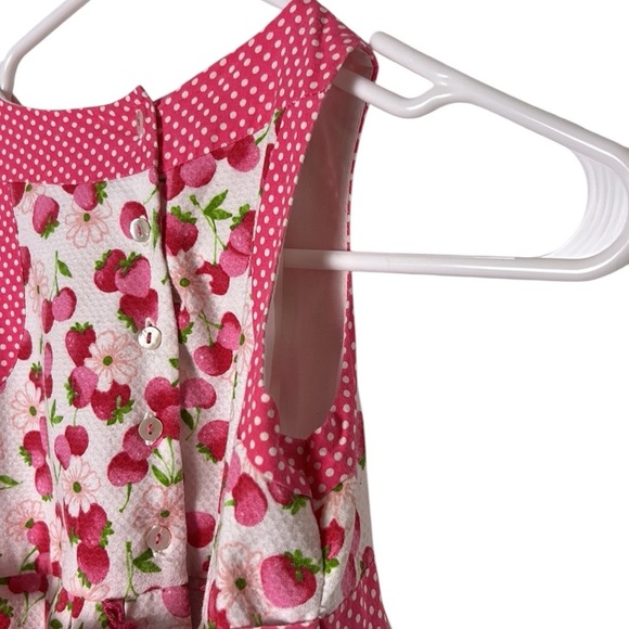 Sarah Louise kids formal dress,floral cherries,pageant,photo 
 sz 6? PTP 11.5 - Picture 7 of 16